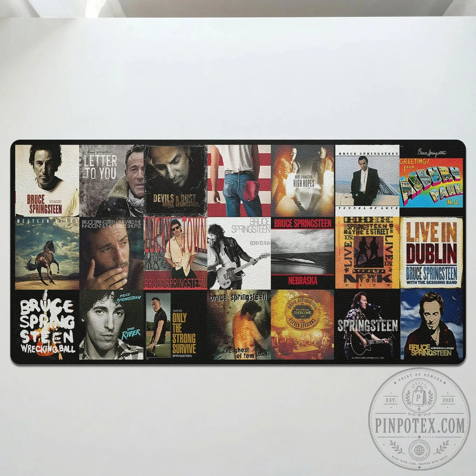 Bruce Springsteen Album Covers Music Desk Mat