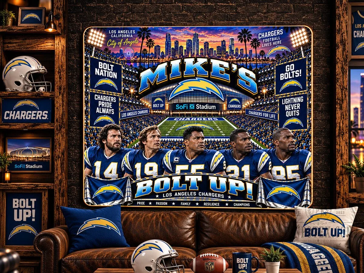 Los Angeles Chargers SoFi Stadium NFL Football Team Wooden Wall Art Plaque 7 Los Angeles Chargers SoFi Stadium NFL Football Team Wooden Wall Art Plaque