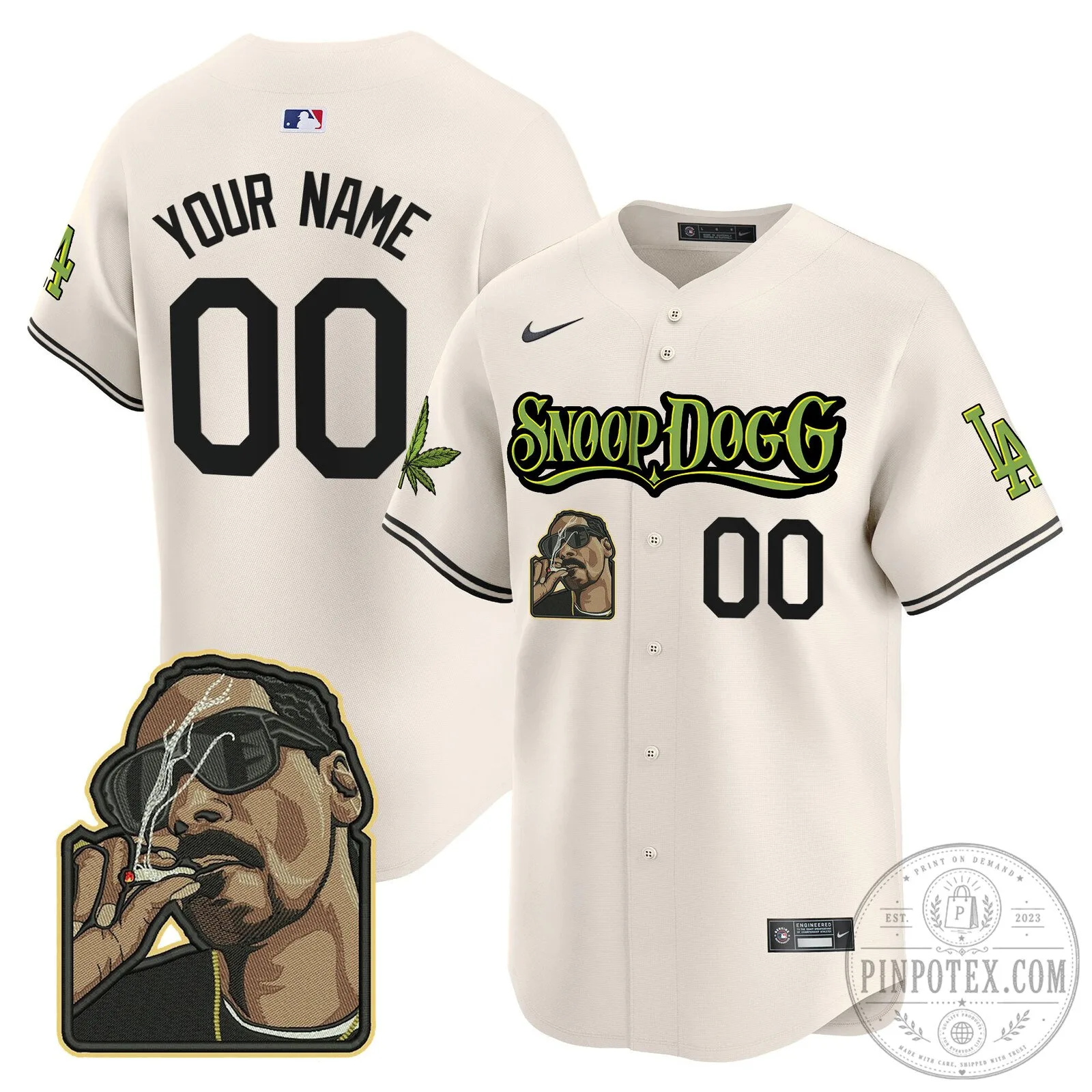 Los Angeles Dodgers Snoop Dogg Baseball Jersey