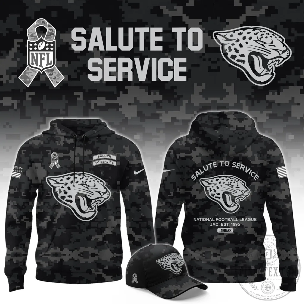 Jacksonville Jaguars NFL Salute To Service Camouflage Hoodie Jacksonville Jaguars NFL Salute To Service Camouflage Hoodie