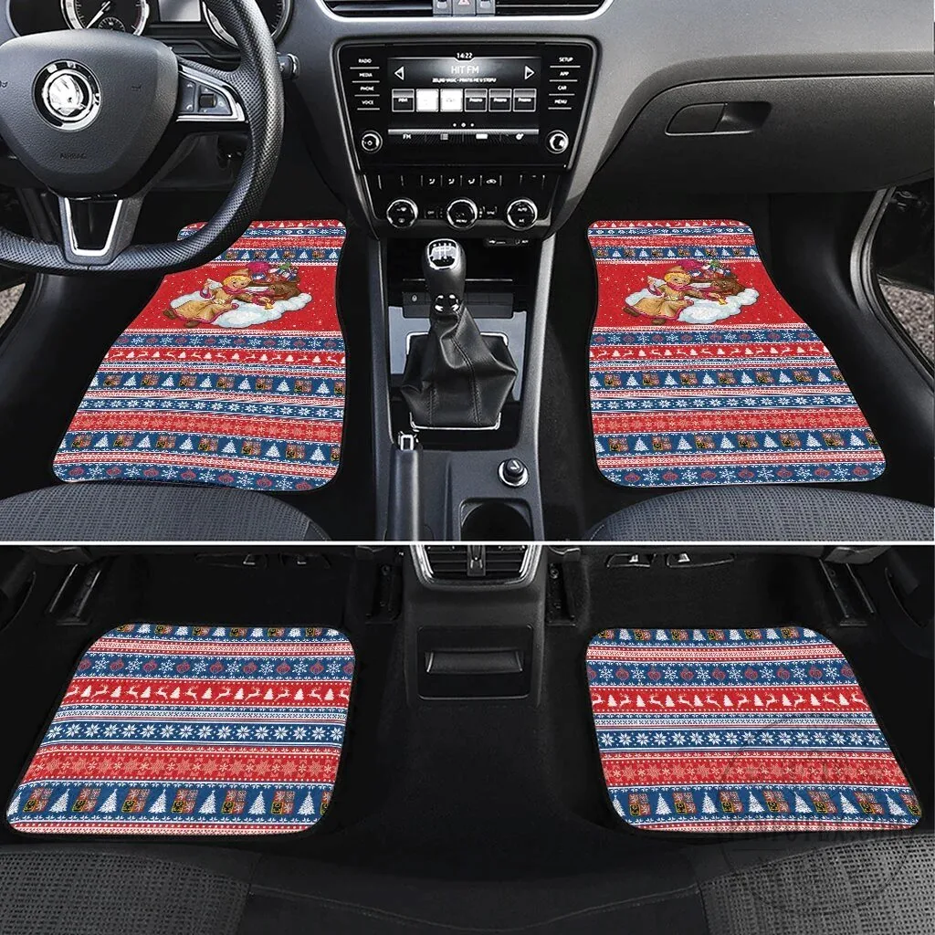 Czech Republic Christmas Jezisek Vesele Vanoce Car Mat Set