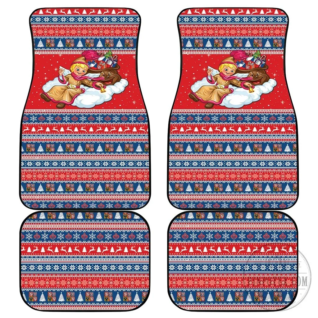 Czech Republic Christmas Jezisek Vesele Vanoce Car Mat Set 7 Czech Republic Christmas Jezisek Vesele Vanoce Car Mat Set