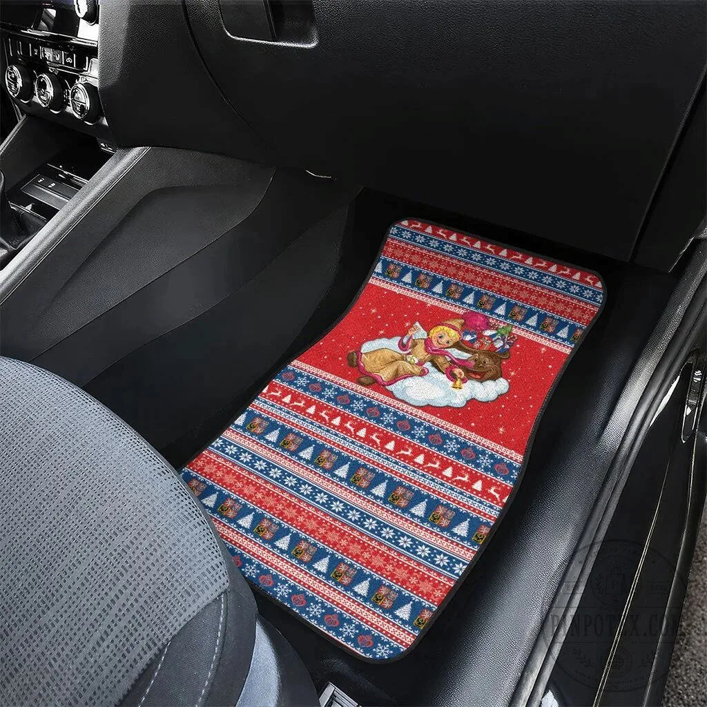 Czech Republic Christmas Jezisek Vesele Vanoce Car Mat Set 10 Czech Republic Christmas Jezisek Vesele Vanoce Car Mat Set