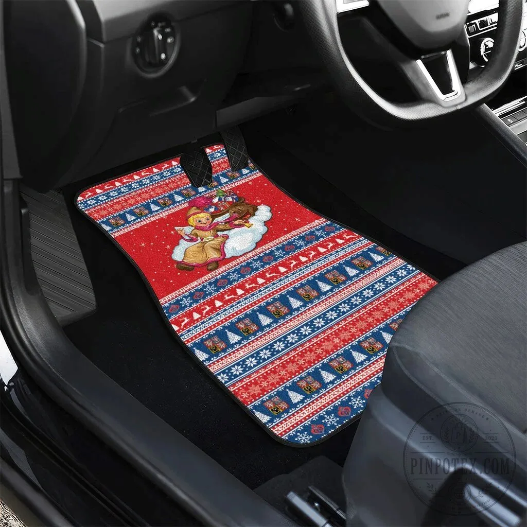 Czech Republic Christmas Jezisek Vesele Vanoce Car Mat Set 11 Czech Republic Christmas Jezisek Vesele Vanoce Car Mat Set