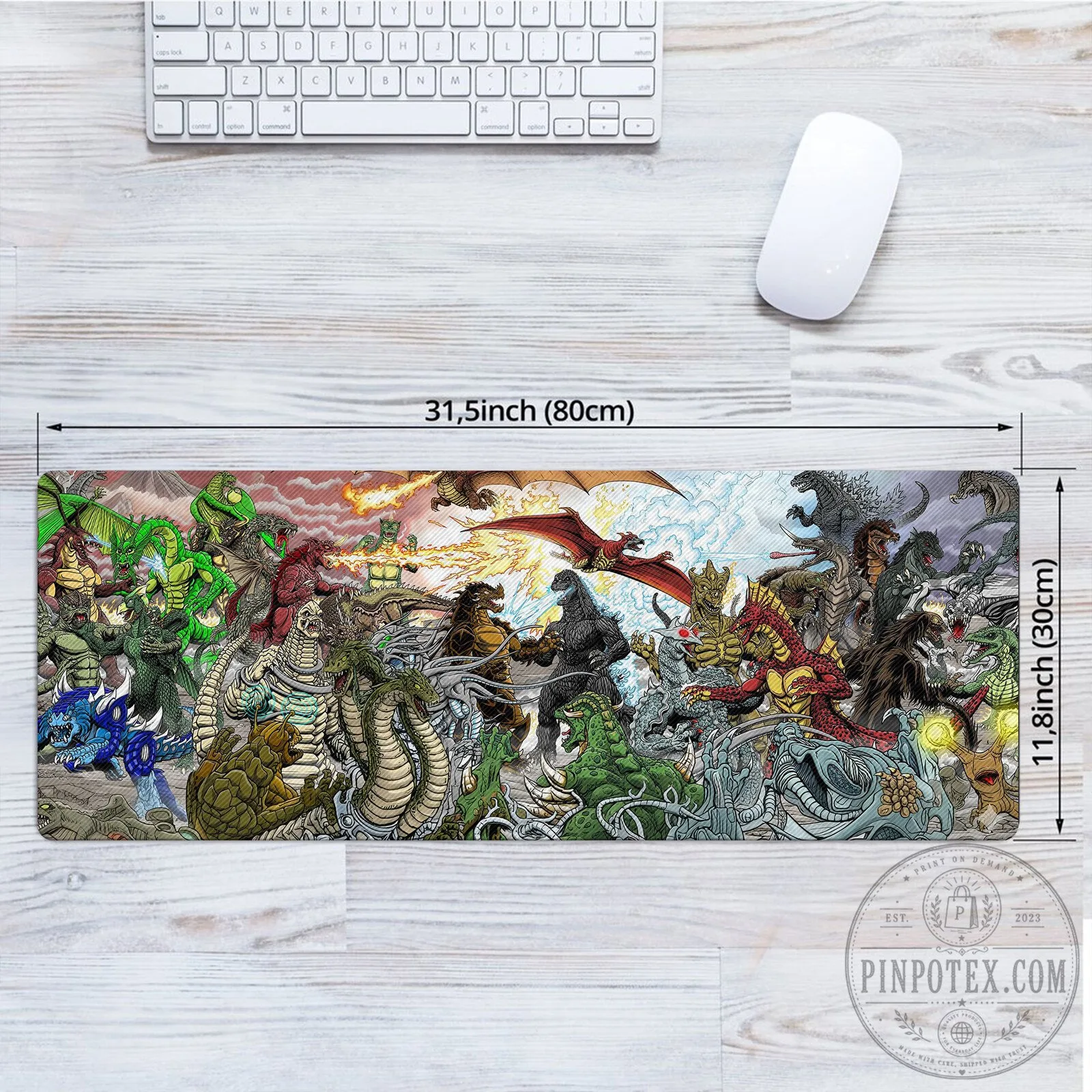 Godzilla Kaiju Monsters Epic Battle Scene Extended Gaming Mouse Pad 10 Godzilla Kaiju Monsters Epic Battle Scene Extended Gaming Mouse Pad