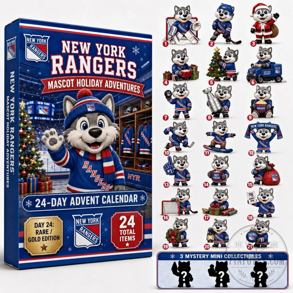 New York Rangers Hockey Mascot Holiday Adventures 24-Day Advent Calendar New York Rangers Hockey Mascot Holiday Adventures 24-Day Advent Calendar