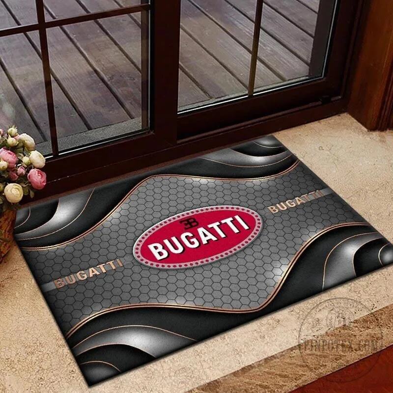Bugatti Logo Blue Honeycomb Pattern Welcome Personalized Doormat 13 Bugatti Logo Blue Honeycomb Pattern Welcome Personalized Doormat