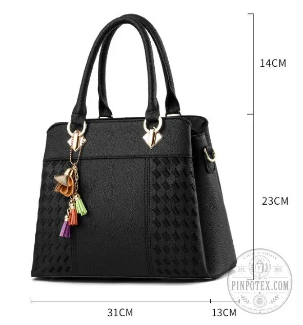 Personalized Chrysler Car Logo Black Leather Handbag 23 Personalized Chrysler Car Logo Black Leather Handbag