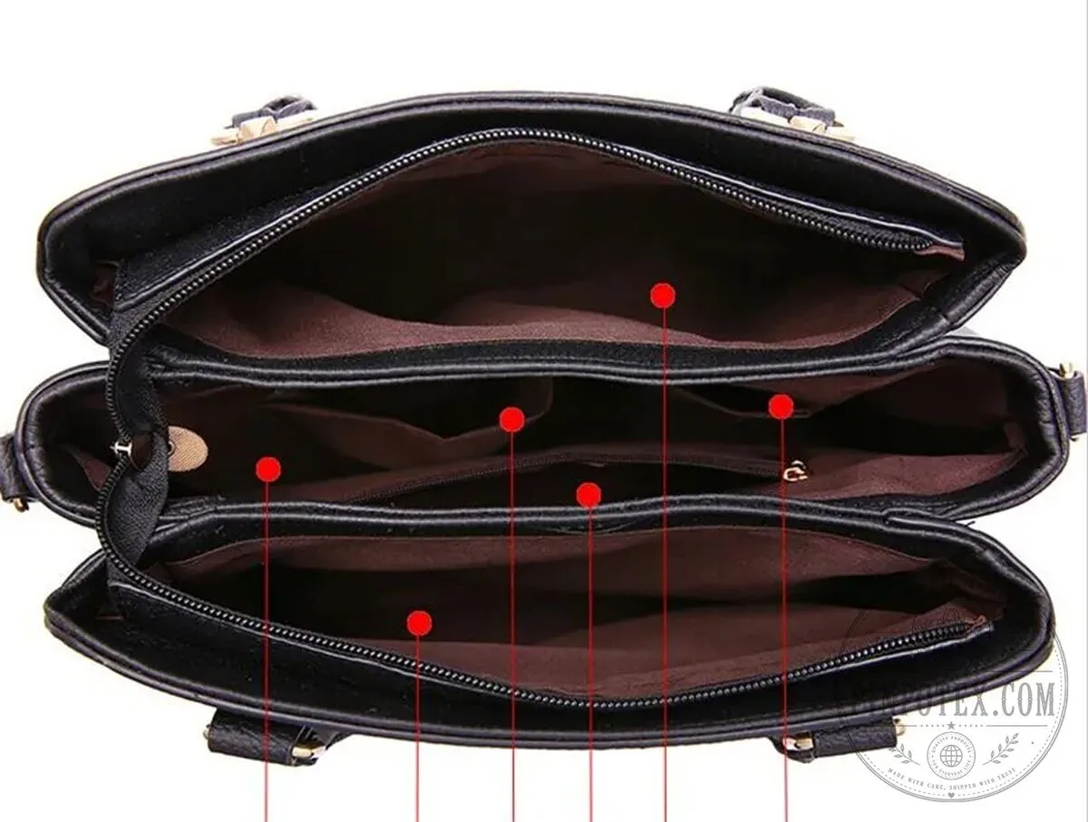 Personalized Chrysler Car Logo Black Leather Handbag 24 Personalized Chrysler Car Logo Black Leather Handbag