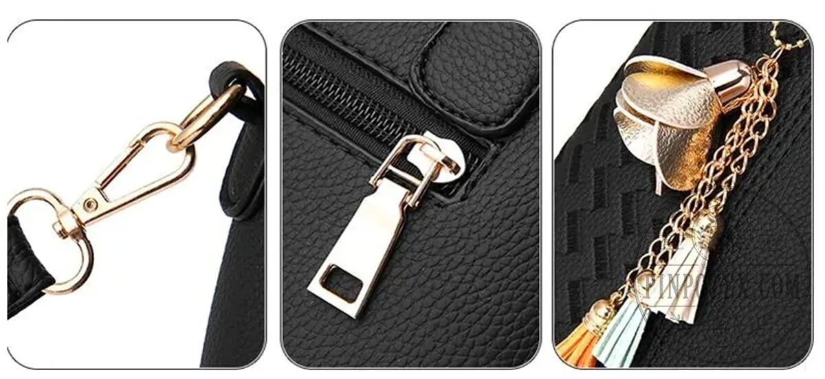 Personalized Chrysler Car Logo Black Leather Handbag 29 Personalized Chrysler Car Logo Black Leather Handbag