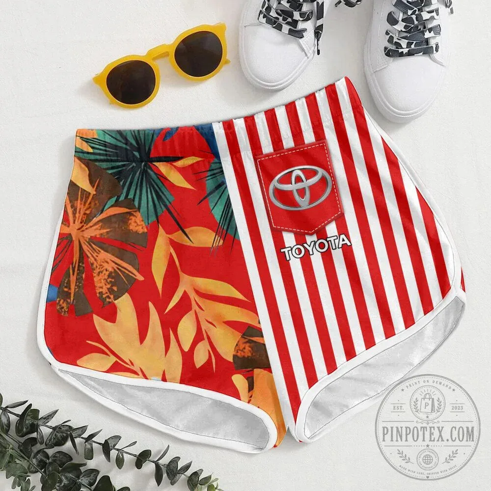 Toyota Racing Red Striped Tropical Leaves Hawaiian Shirt 12 Toyota Racing Red Striped Tropical Leaves Hawaiian Shirt