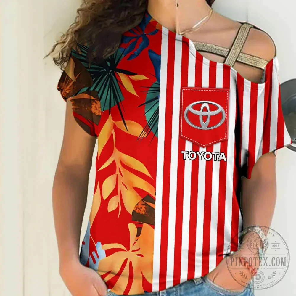 Toyota Racing Red Striped Tropical Leaves Hawaiian Shirt 14 Toyota Racing Red Striped Tropical Leaves Hawaiian Shirt