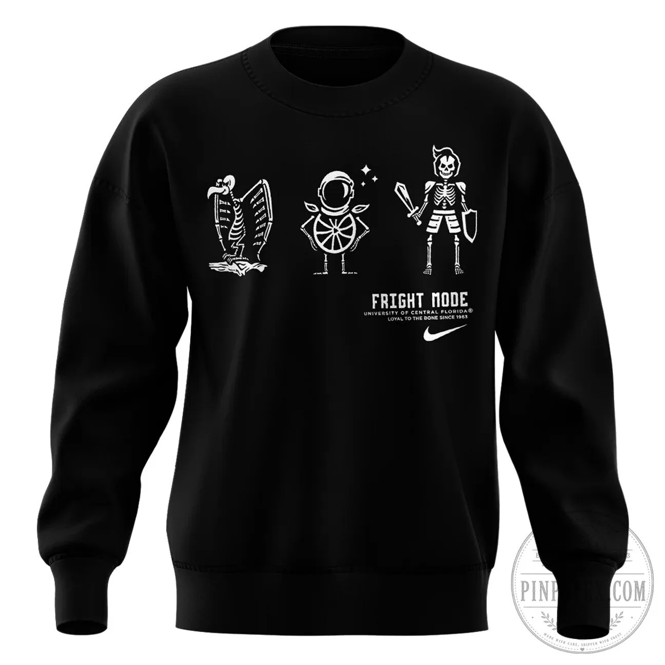 University of Central Florida Knights Fright Mode Black Crewneck Sweatshirt 7 University of Central Florida Knights Fright Mode Black Crewneck Sweatshirt