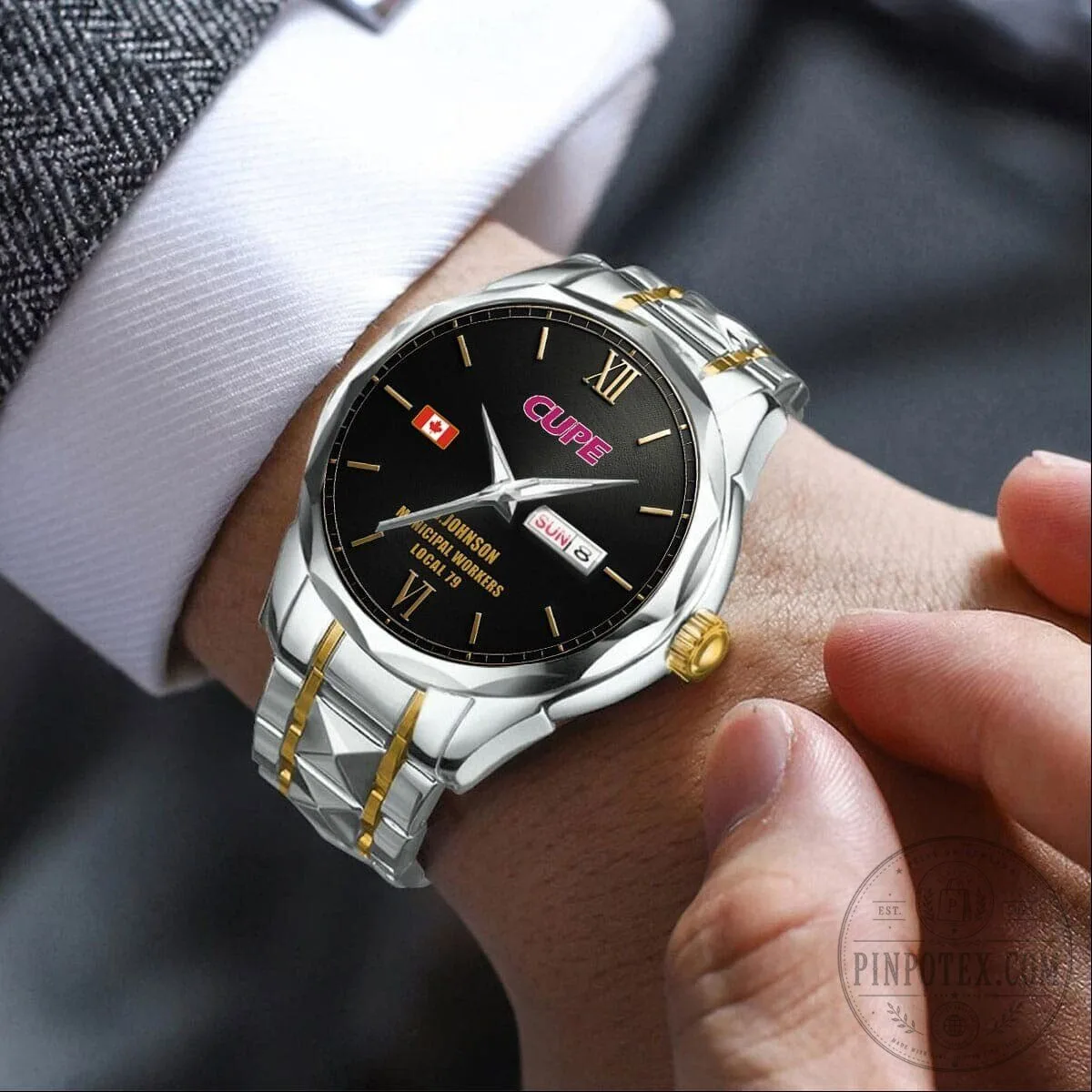 Canadian Union of Public Employees Municipal Workers Stainless Steel Watch 9 Canadian Union of Public Employees Municipal Workers Stainless Steel Watch