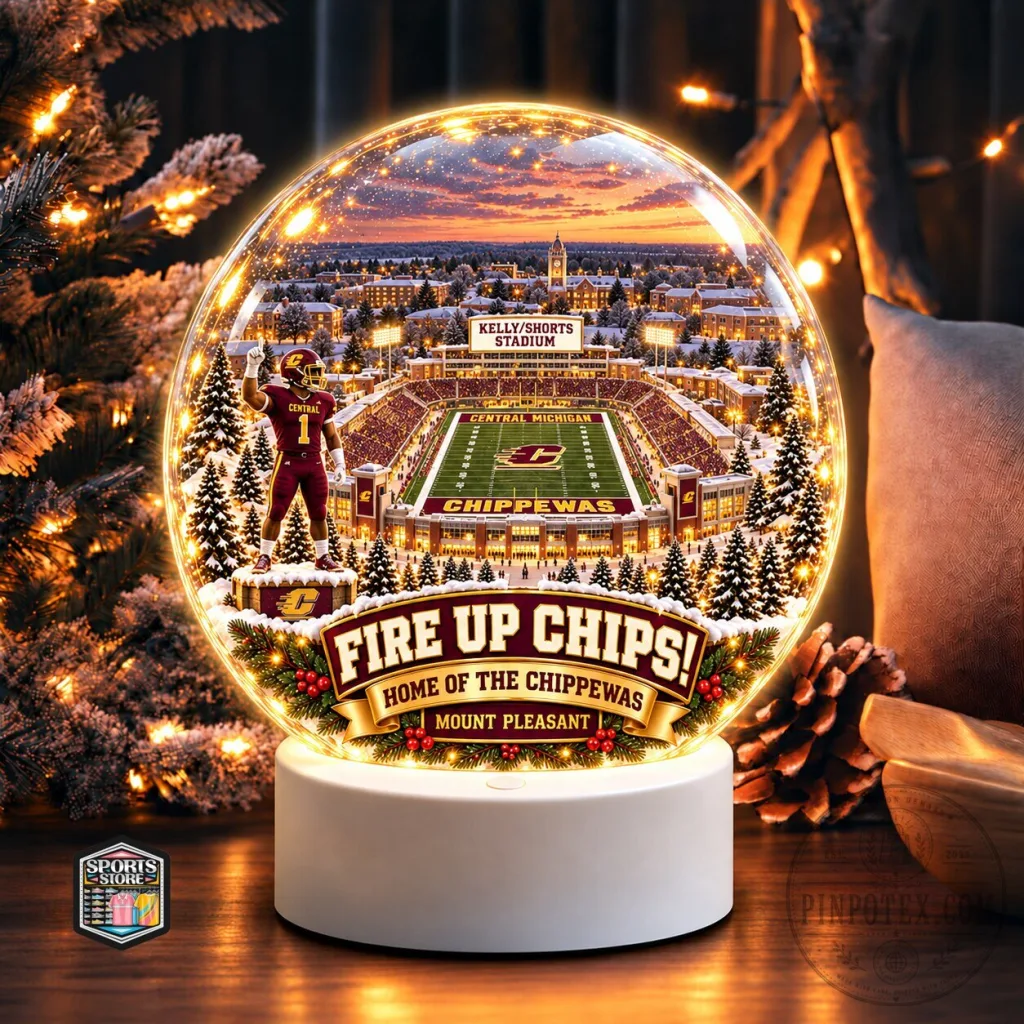 Central Michigan Chippewas KellyShorts Stadium Light-Up Ornament Central Michigan Chippewas Kelly/Shorts Stadium Light-Up Ornament