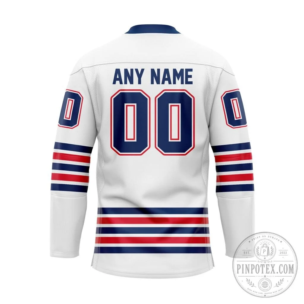 Oshawa Generals Personalized White Lace Up Hockey Jersey 7 Oshawa Generals Personalized White Lace Up Hockey Jersey