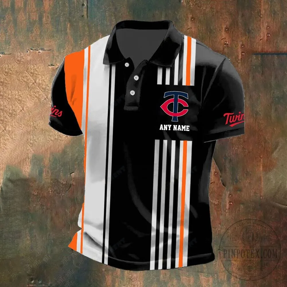 Minnesota Twins Personalized Name Striped Design Polo Shirt for Men 15 Minnesota Twins Personalized Name Striped Design Polo Shirt for Men