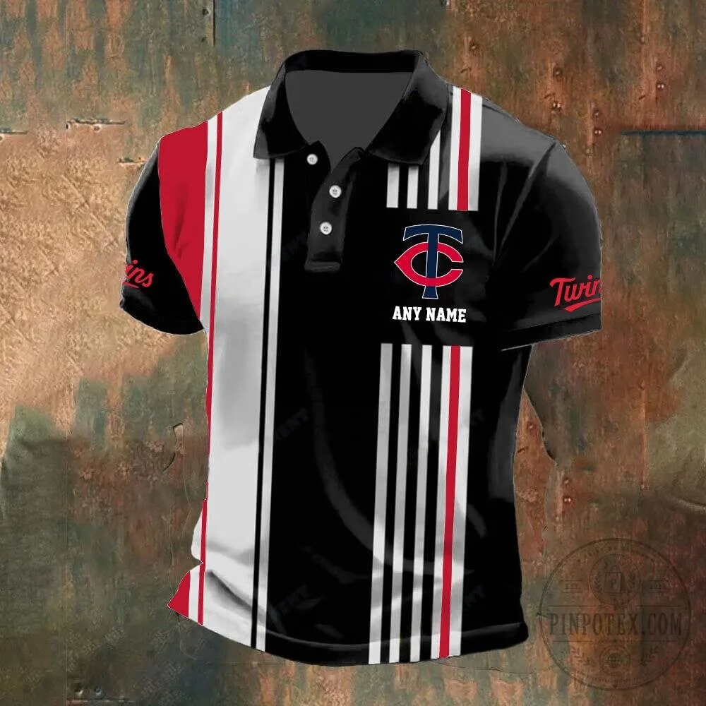 Minnesota Twins Personalized Name Striped Design Polo Shirt for Men 16 Minnesota Twins Personalized Name Striped Design Polo Shirt for Men