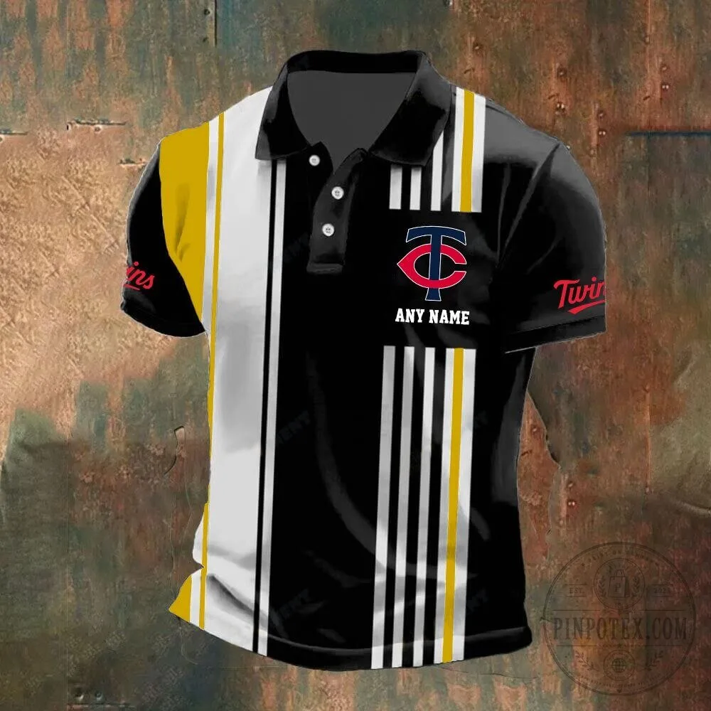 Minnesota Twins Personalized Name Striped Design Polo Shirt for Men 17 Minnesota Twins Personalized Name Striped Design Polo Shirt for Men