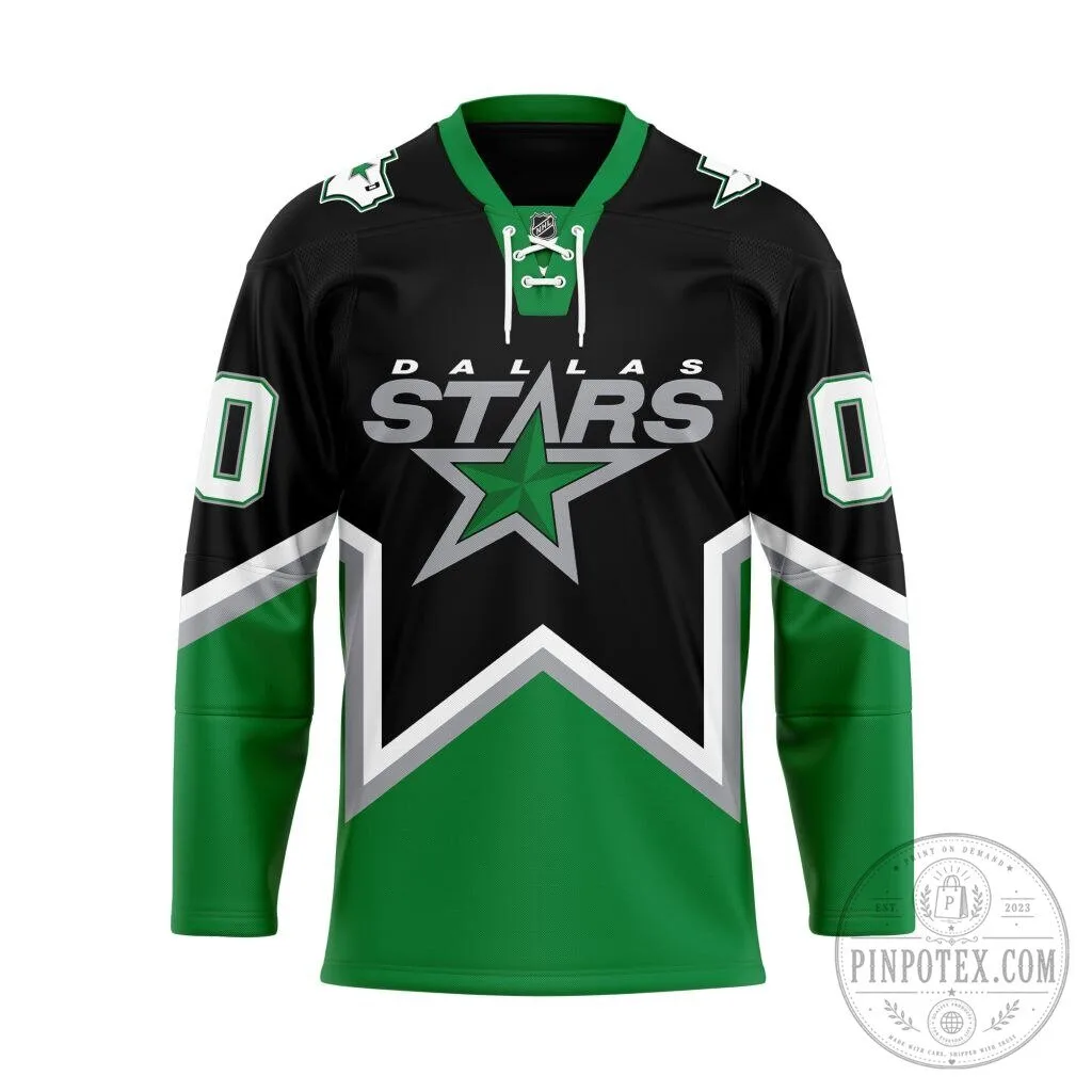 Dallas Stars 1999 Inspired Alternate Custom Lace Hockey Jersey