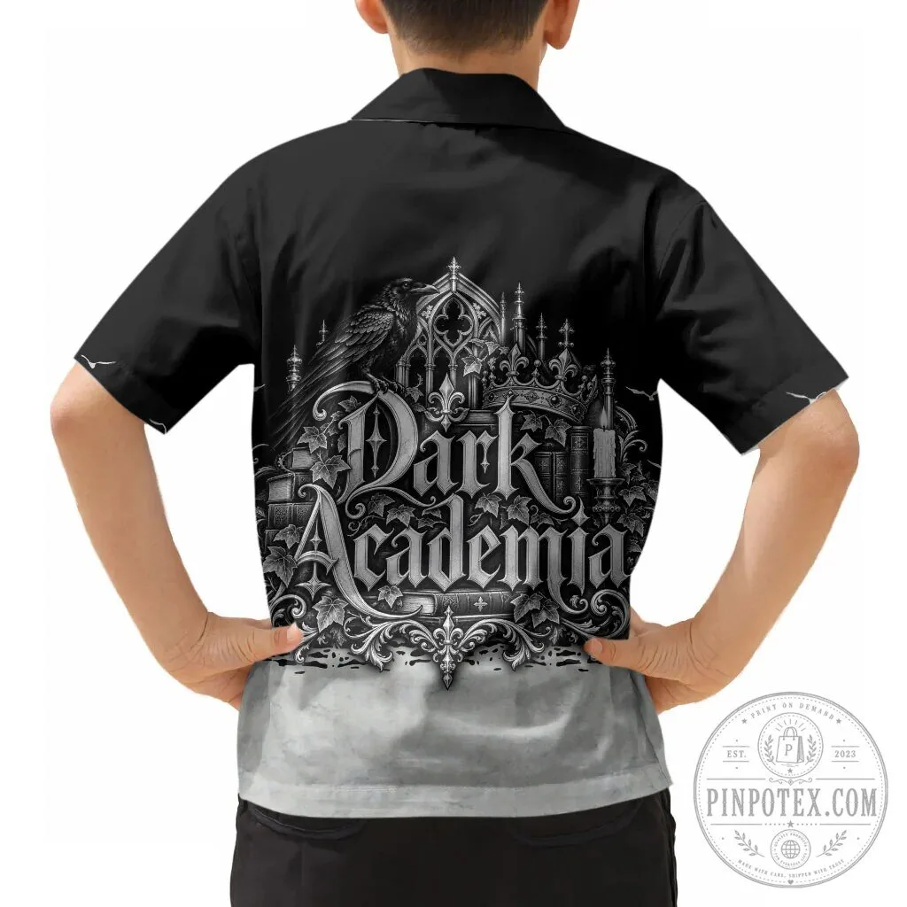 Dark Academia Raven Gothic Literature Vintage Bookish Aesthetic Hawaiian Shirt 13 Dark Academia Raven Gothic Literature Vintage Bookish Aesthetic Hawaiian Shirt