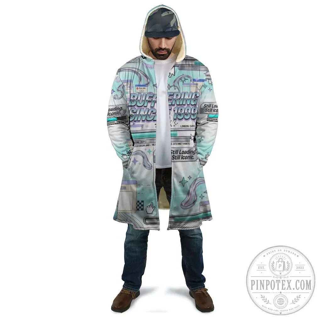 Buffering Since 1999 Retro Internet Vibes Cloak 6 Buffering Since 1999 Retro Internet Vibes Cloak