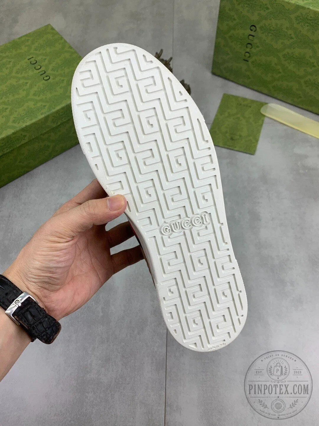 Gucci Beige Monogram Stripe Low Top Luxury Fashion Sneakers 13 Gucci Beige Monogram Stripe Low Top Luxury Fashion Sneakers
