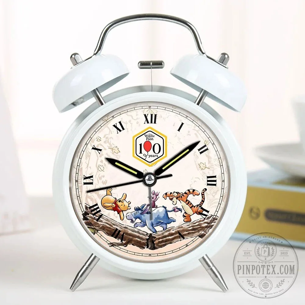 Winnie the Pooh 100th Anniversary Collectible Alarm Clock with Roman Numerals