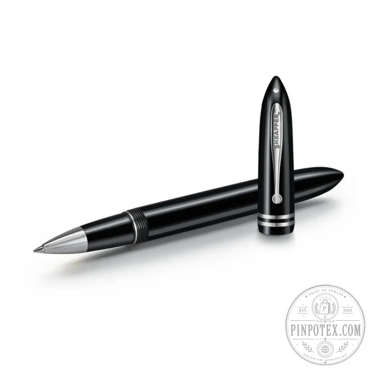 Sheaffer Balance III E892 Rollerball Pen - Glossy Black with Chrome Trim 12 Sheaffer Balance III E892 Rollerball Pen - Glossy Black with Chrome Trim
