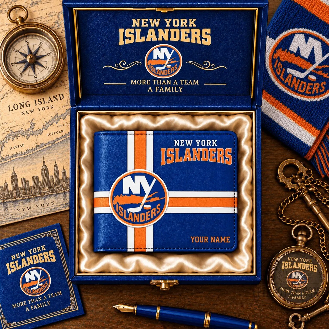 New York Islanders National Hockey League Custom Wallet