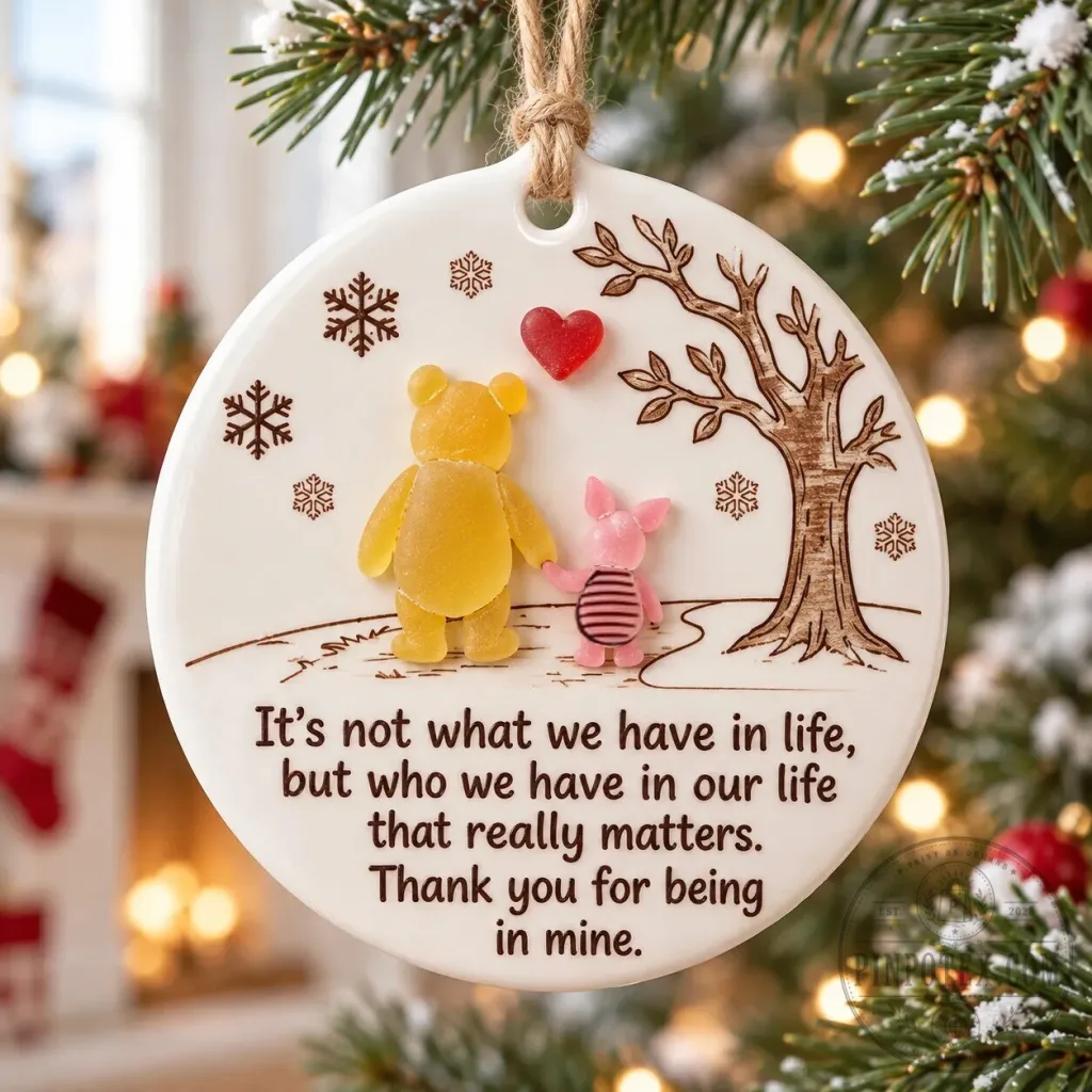 Winnie the Pooh and Piglet Friendship Christmas Ornament Winnie the Pooh and Piglet Friendship Christmas Ornament