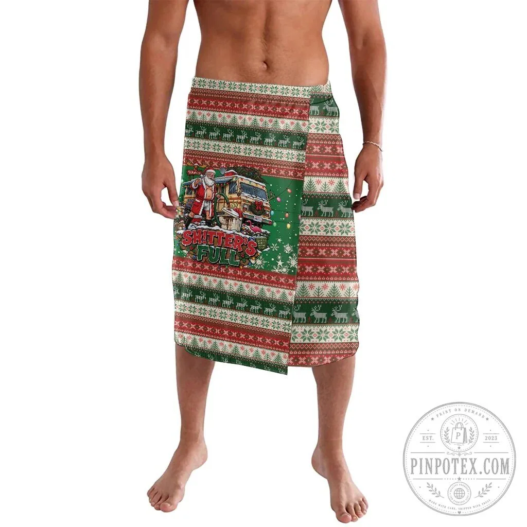 Christmas Vacation Shitter Was Full Funny Holiday Beach Towel