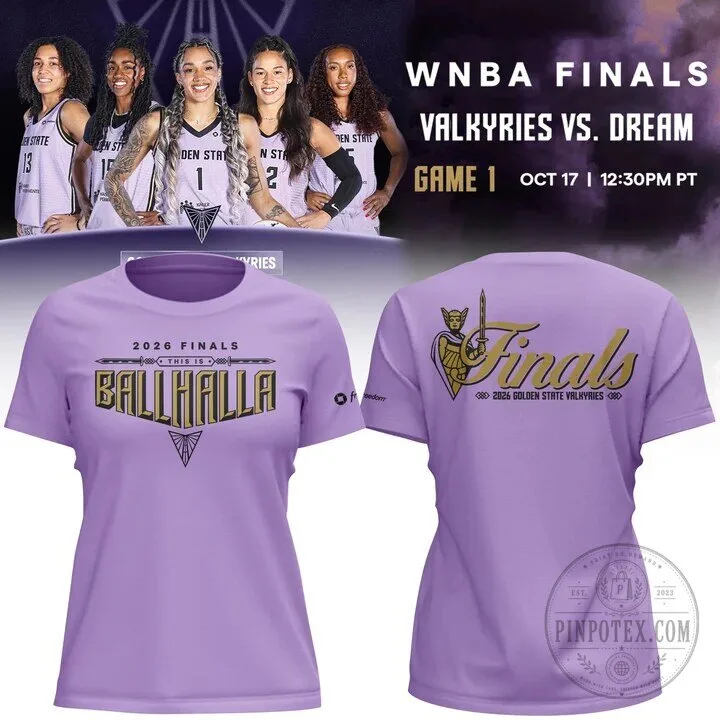 Golden State Valkyries 2026 Finals Ballhalla WNBA Basketball T-Shirt 14 Golden State Valkyries 2026 Finals Ballhalla WNBA Basketball T-Shirt