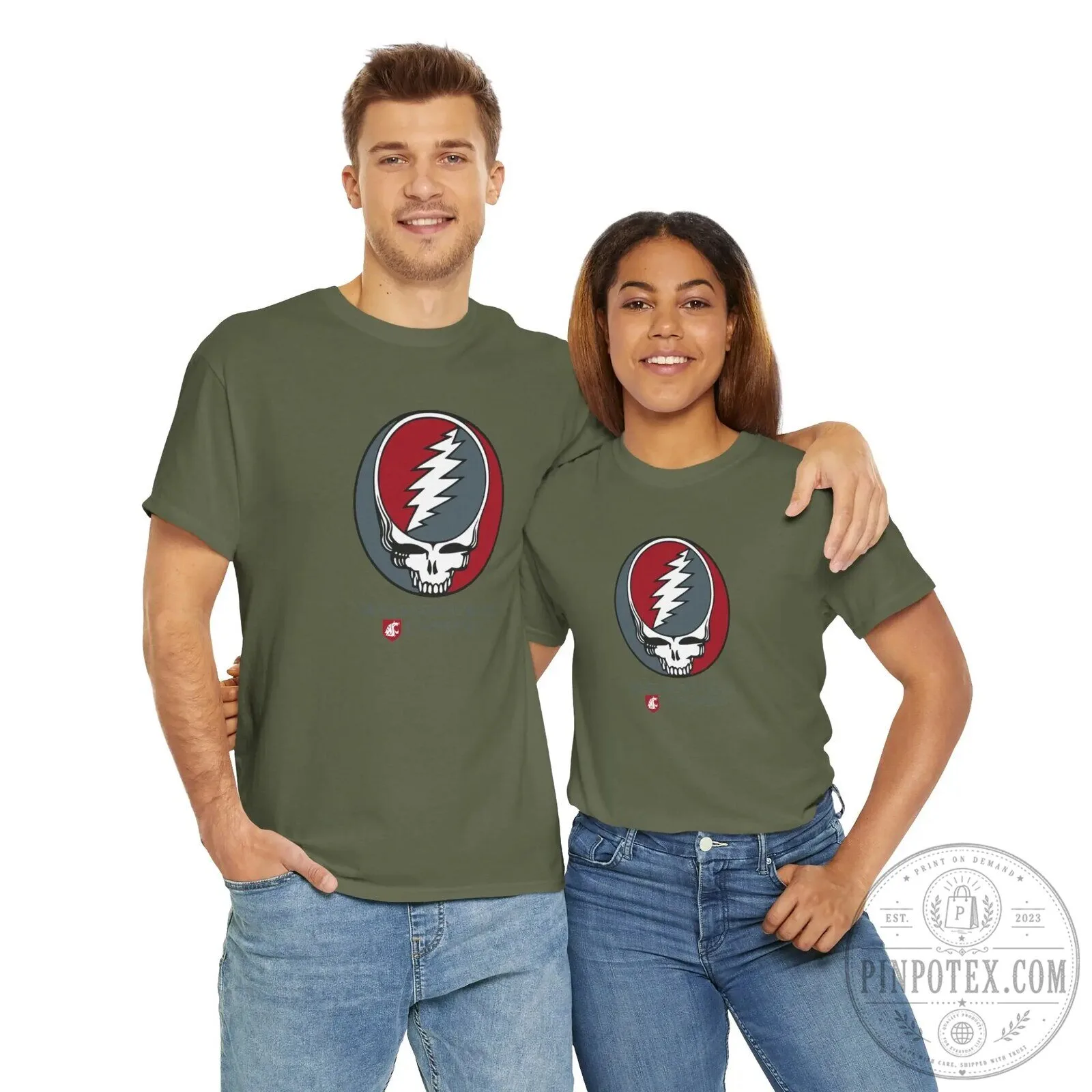 Washington State University Grateful Dead Steal Your Face T-Shirt 22 Washington State University Grateful Dead Steal Your Face T-Shirt