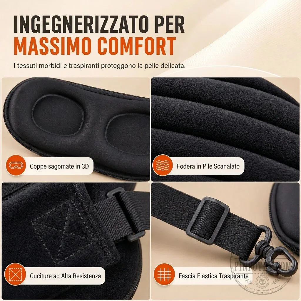 Ergonomic Travel Neck Support Pillow and 3D Blackout Sleep Mask Set 17 Ergonomic Travel Neck Support Pillow and 3D Blackout Sleep Mask Set