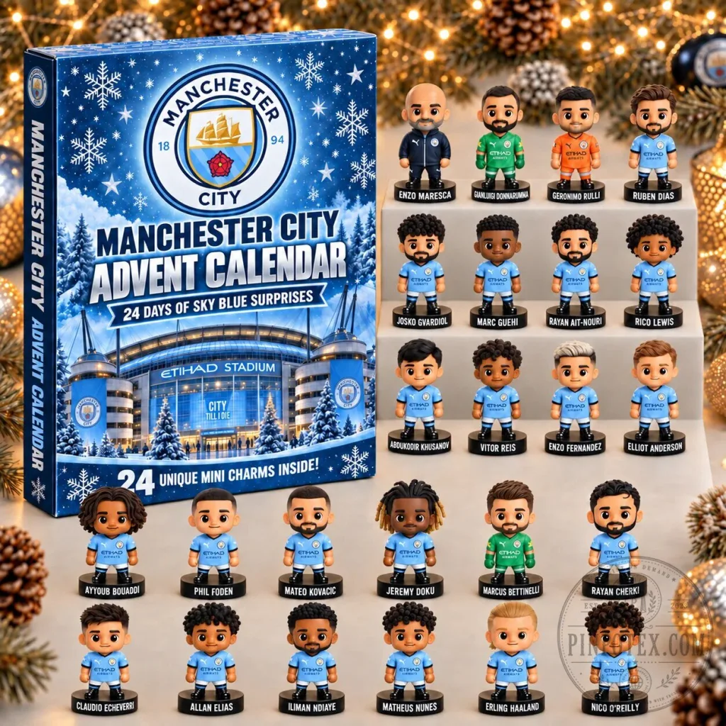 Manchester City Football Club 24 Days of Sky Blue Surprises Advent Calendar Manchester City Football Club 24 Days of Sky Blue Surprises Advent Calendar