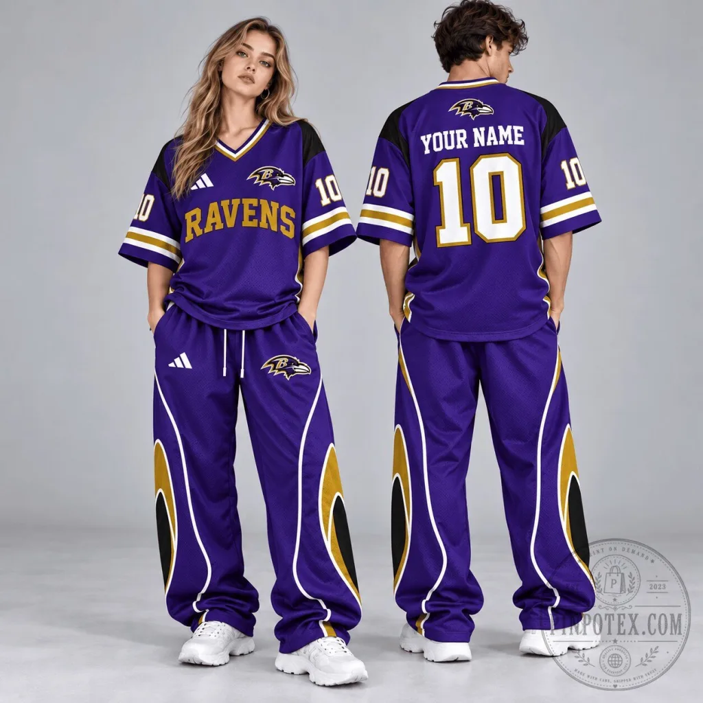 Baltimore Ravens Custom Name and Number Varsity Football Jersey Baltimore Ravens Custom Name and Number Varsity Football Jersey