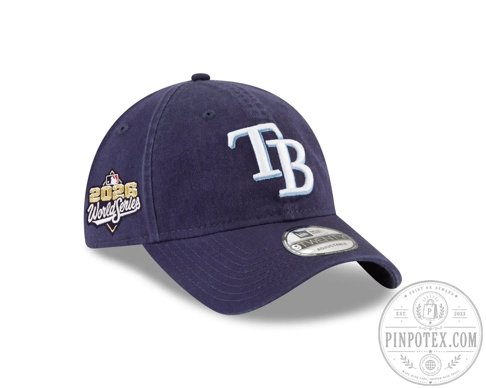 Tampa Bay Rays 2026 World Series Navy Blue Adjustable Baseball Cap Hat