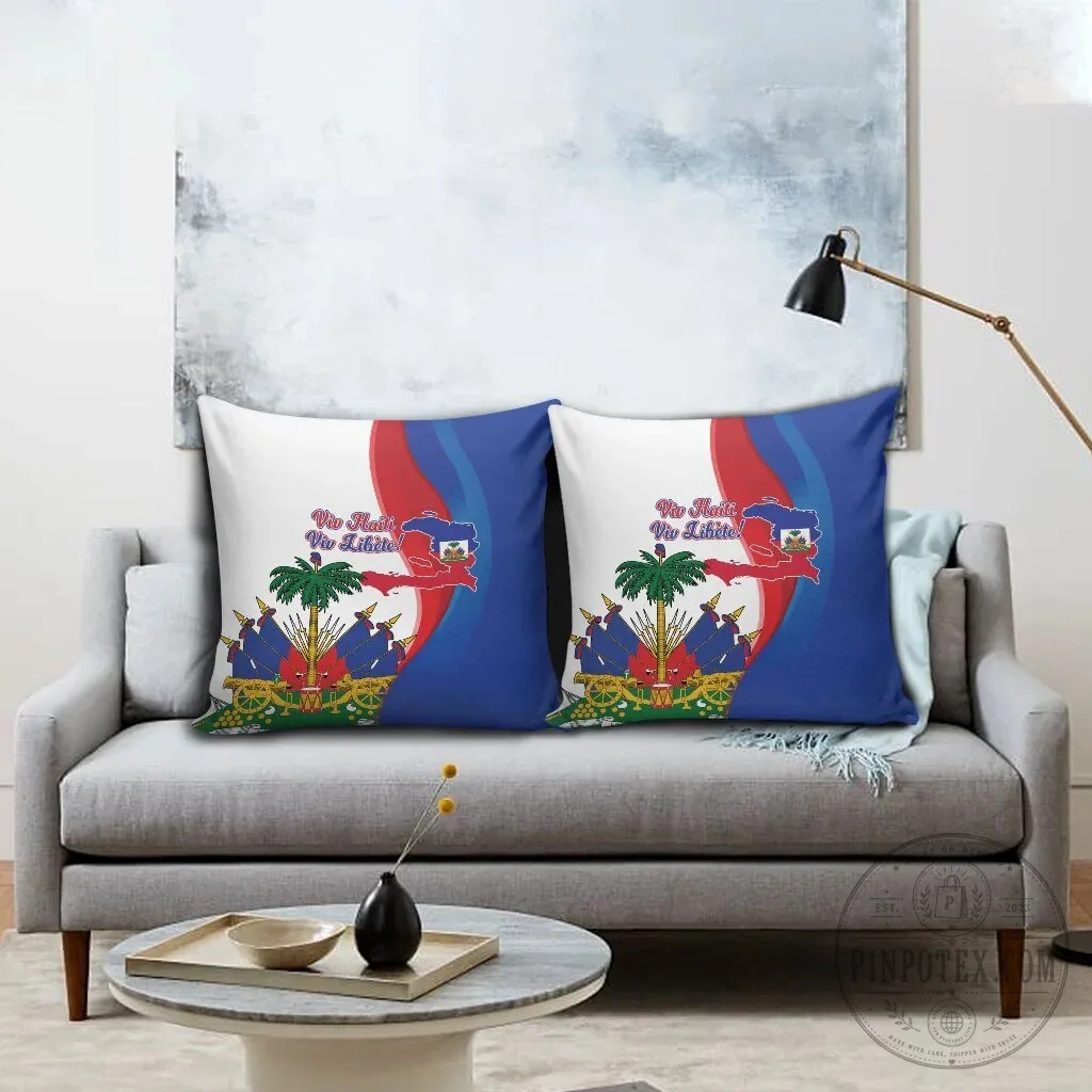 Haiti Independence Day 1804 Viv Haiti Viv Libete Decorative Throw Pillow 8 Haiti Independence Day 1804 Viv Haiti Viv Libete Decorative Throw Pillow