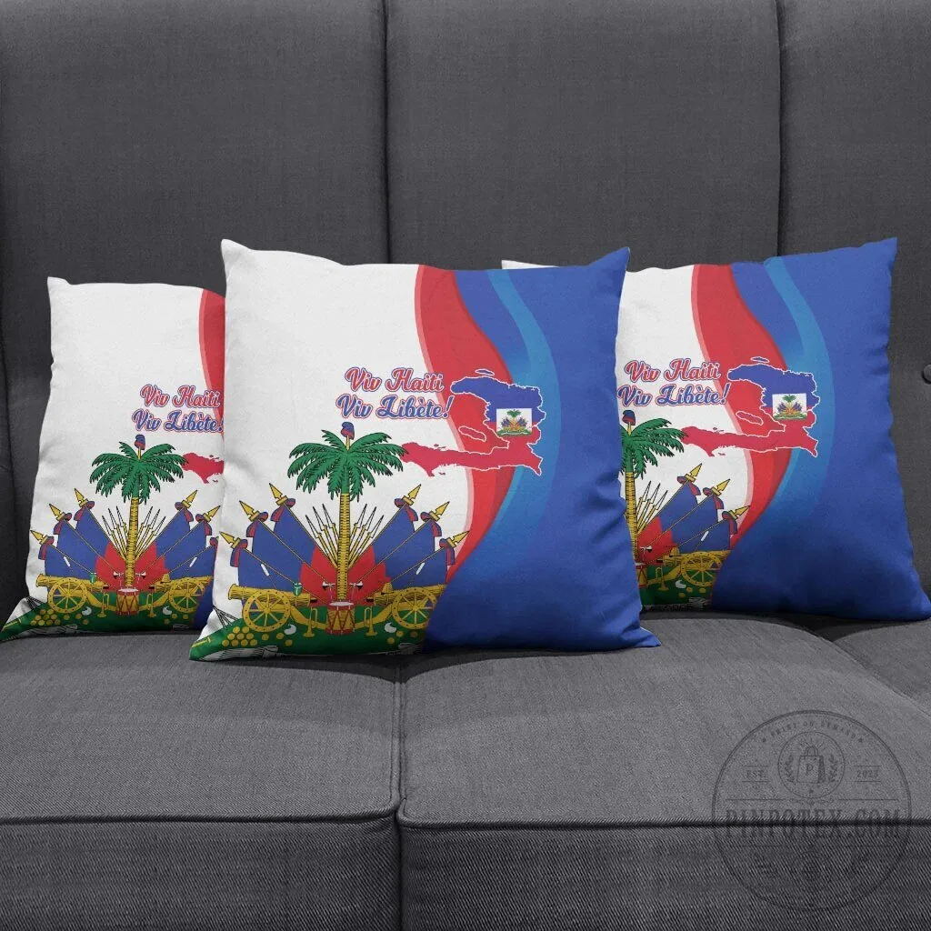 Haiti Independence Day 1804 Viv Haiti Viv Libete Decorative Throw Pillow 9 Haiti Independence Day 1804 Viv Haiti Viv Libete Decorative Throw Pillow