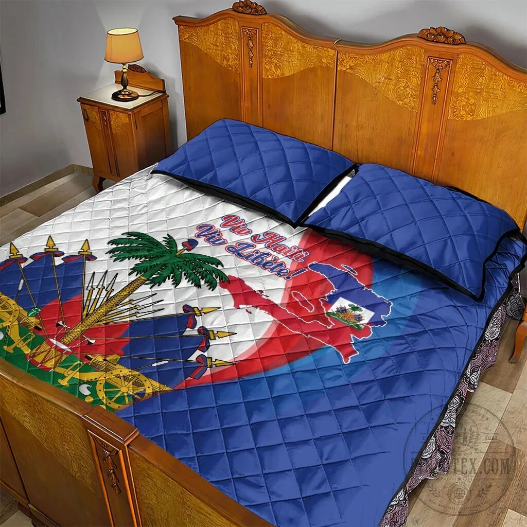 Haiti Independence Day Viv Haiti Viv Libete Quilt Bedding Set 10 Haiti Independence Day Viv Haiti Viv Libete Quilt Bedding Set