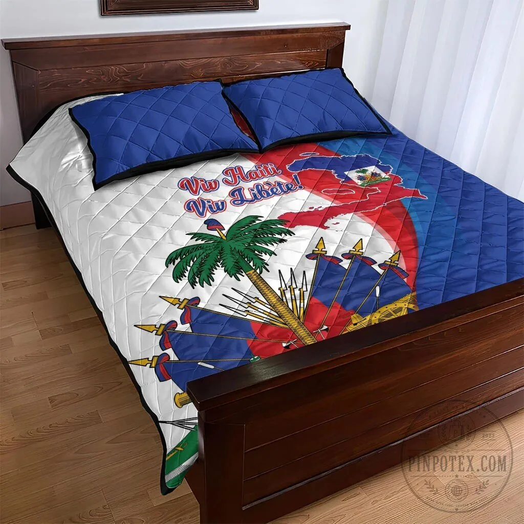 Haiti Independence Day Viv Haiti Viv Libete Quilt Bedding Set 11 Haiti Independence Day Viv Haiti Viv Libete Quilt Bedding Set
