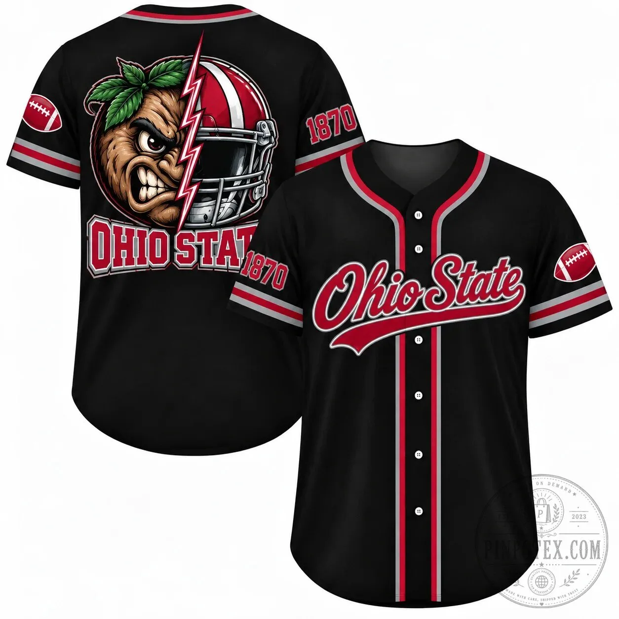 College Football Fan Game Day City Baseball Jersey for Men and Women 37 College Football Fan Game Day City Baseball Jersey for Men and Women