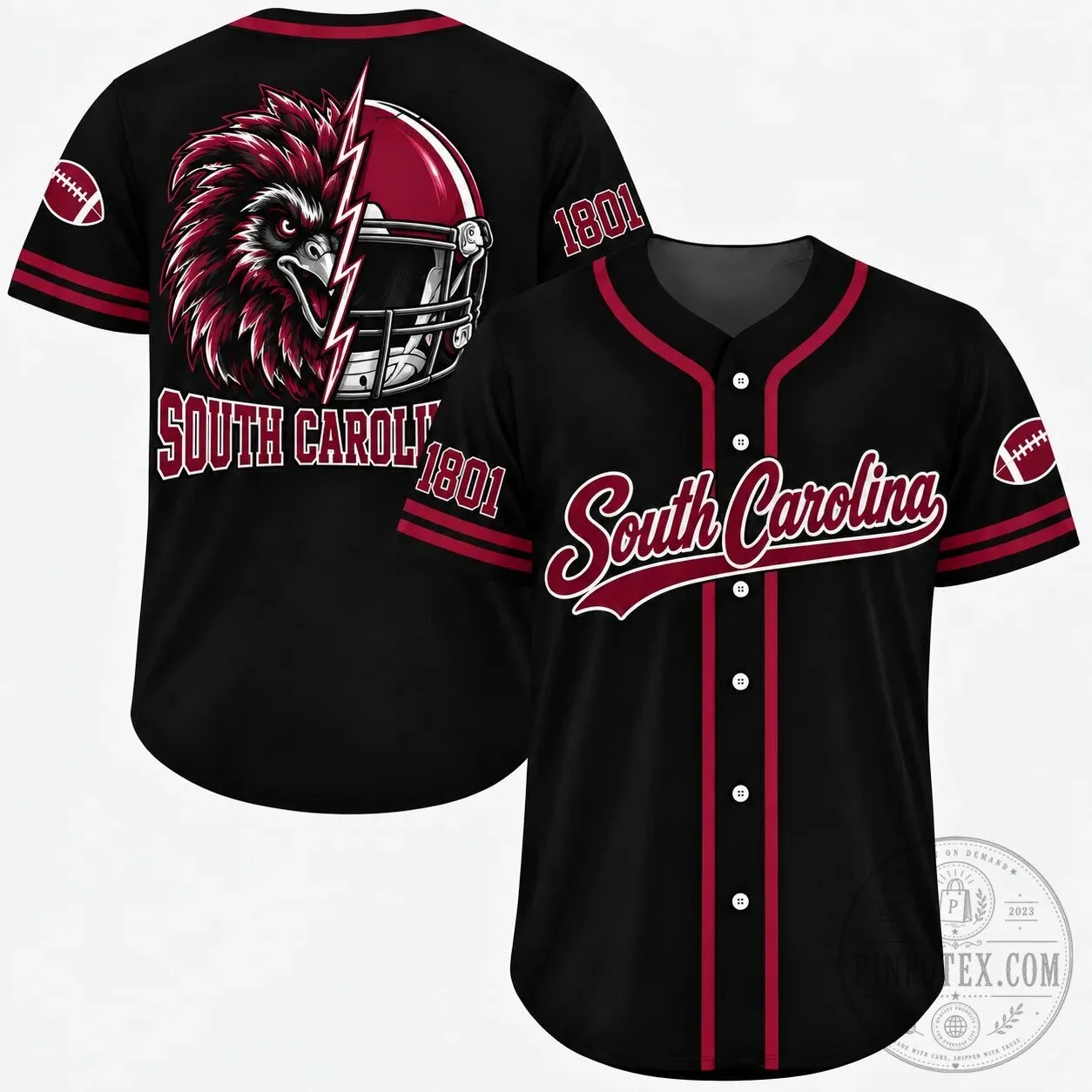 College Football Fan Game Day City Baseball Jersey for Men and Women 55 College Football Fan Game Day City Baseball Jersey for Men and Women