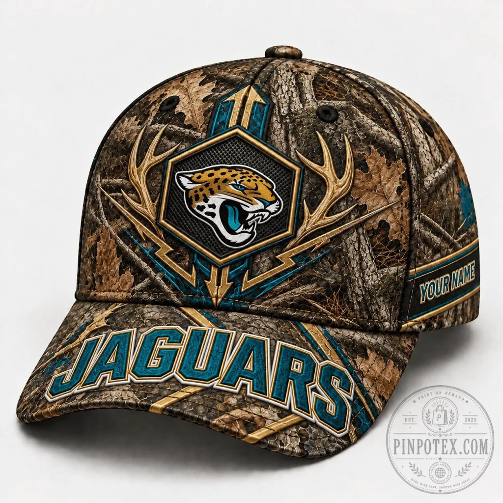 Jacksonville Jaguars Hunting Camouflage Custom Name Baseball Cap Hat Jacksonville Jaguars Hunting Camouflage Custom Name Baseball Cap Hat