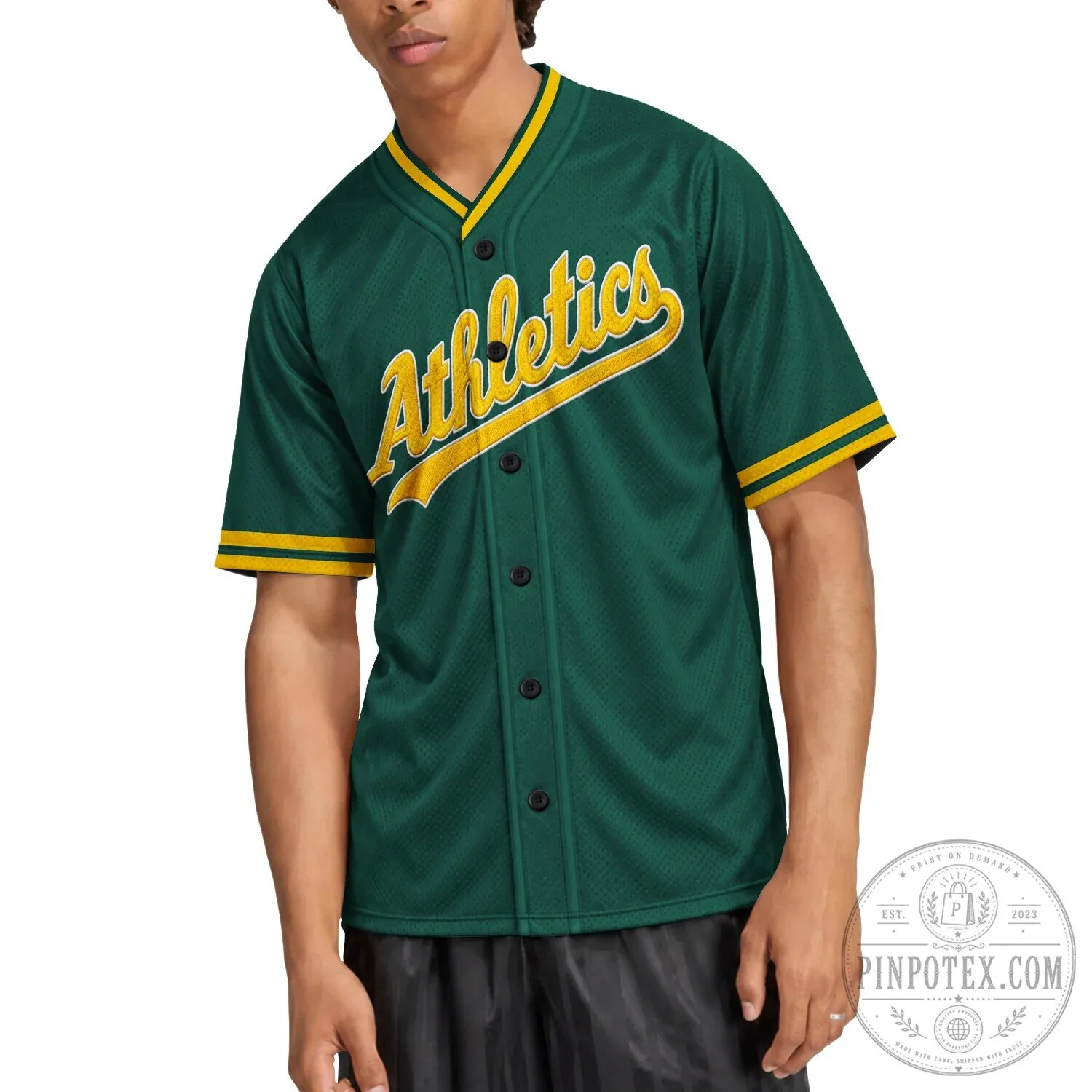 Oakland Athletics Dark Green and Yellow Baseball Jersey 17 Oakland Athletics Dark Green and Yellow Baseball Jersey