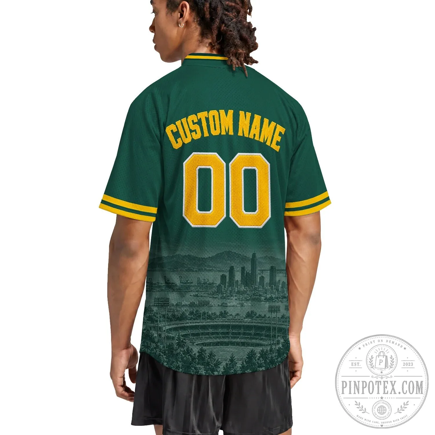 Oakland Athletics Dark Green and Yellow Baseball Jersey 18 Oakland Athletics Dark Green and Yellow Baseball Jersey