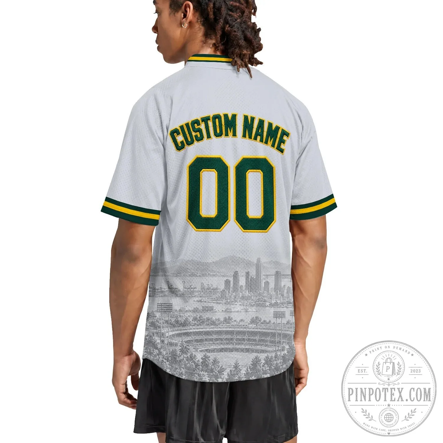 Oakland Athletics Dark Green and Yellow Baseball Jersey 24 Oakland Athletics Dark Green and Yellow Baseball Jersey