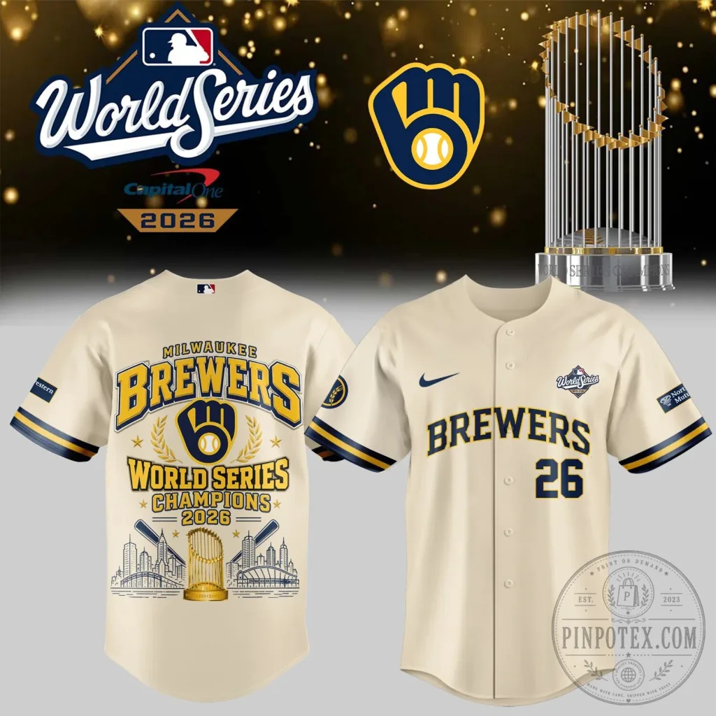 2026 World Series Champion Jersey for Milwaukee Brewers Baseball 2026 World Series Champion Jersey for Milwaukee Brewers Baseball