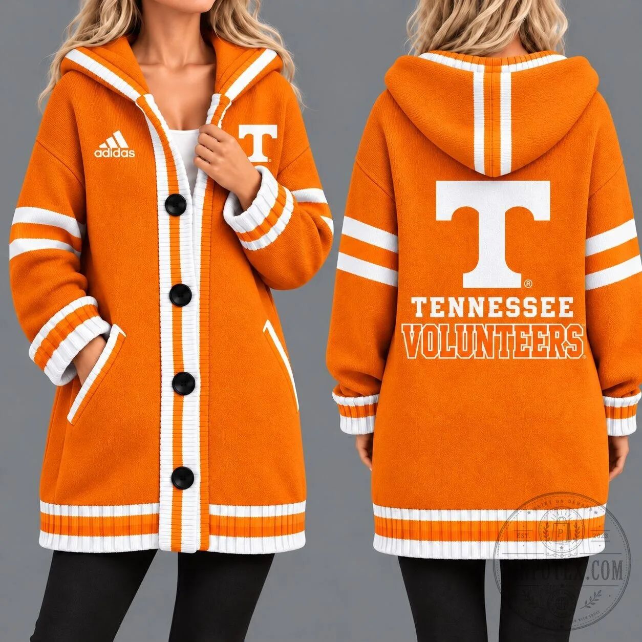 Tennessee Volunteers NCAA Game Day Oversized Cardigan Hoodie 1 Tennessee Volunteers NCAA Game Day Oversized Cardigan Hoodie